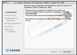 SAGEM 1704 - Installation des pilotes WIFI - 3