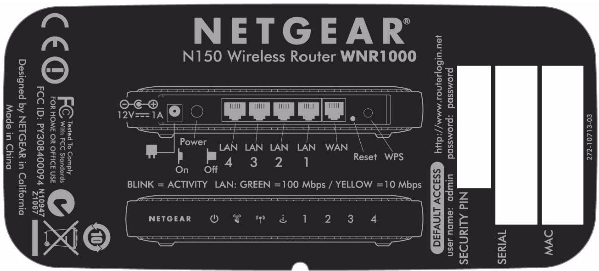 NETGEAR R8000 - Router Label - 1