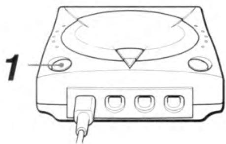 SEGA DREAMCAST - Appuyez sur le bouton POWER pour permettre la console sous tension. - 1