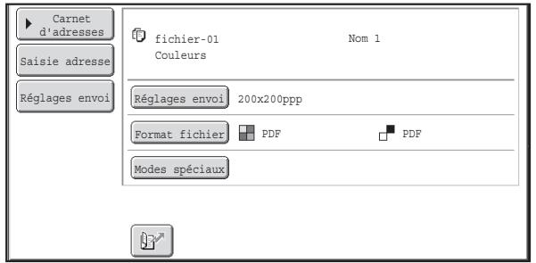 SHARP MX 2614 - ENVOI D'un fichier enregistre - 2
