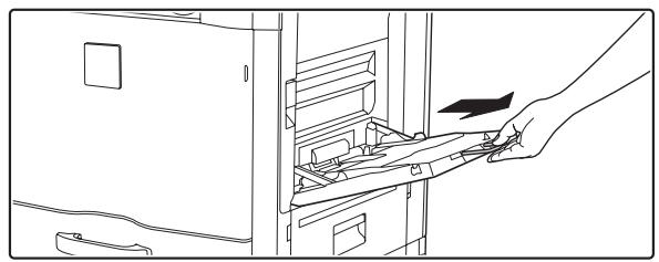 SHARP MX 2614 - Chargement du PAPIER sur le plateau d'alimentation auxiliaire - 2