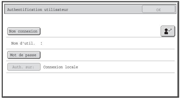 SHARP MX 2614 - Authentication par nom d'utilisateur/mot de PASSE - 1