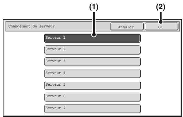 SHARP MX 2614 - Ouvrez l'écran de recherche des adresses globales. - 1
