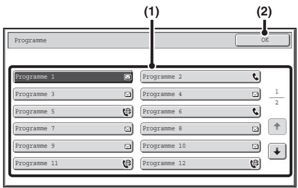 SHARP MX 2614 - Sélectionnez les modes spéciaux. - 1