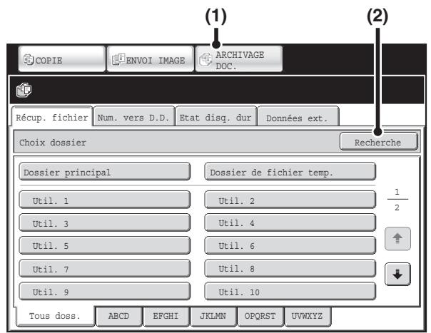 SHARP MX 2614 - Recherche d'un fichier enregistre - 4
