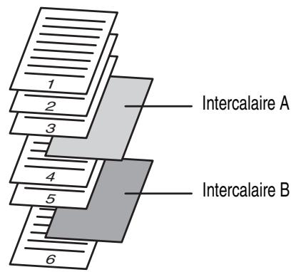 SHARP MX 2614 - INSERTION DES INTERCALAIRES DANS LES COPIES (Réglages intercalaires) - 8