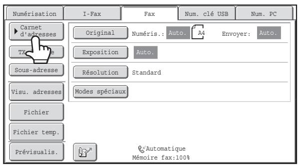 SHARP MX 2614 - RAPPEL D'une destination enregistree - 1