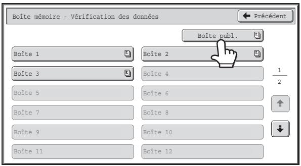 SHARP MX 2614 - Verification du document dans la boite publique - 2