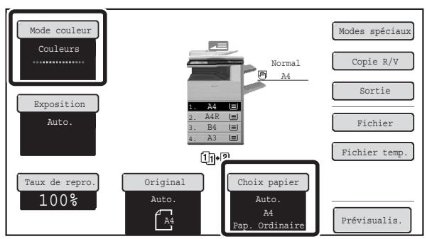 SHARP MX 2614 - Sélectionnez le mode de copie recto verso. - 2