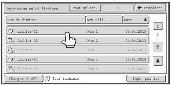SHARP MX 2614 - Appuyez sur la touche [imp. multi-fich.] - 1
