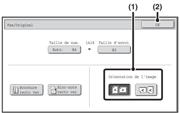 SHARP MX 2614 - Spécifiez la taille d'envoi. - 2
