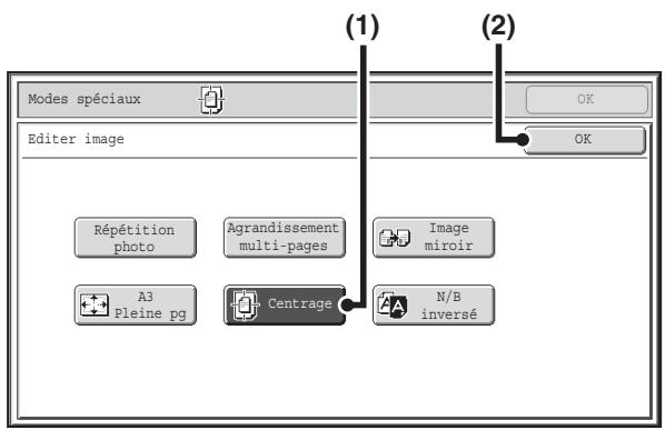 SHARP MX 2614 - Sélectionnez les modes spéciaux. - 1