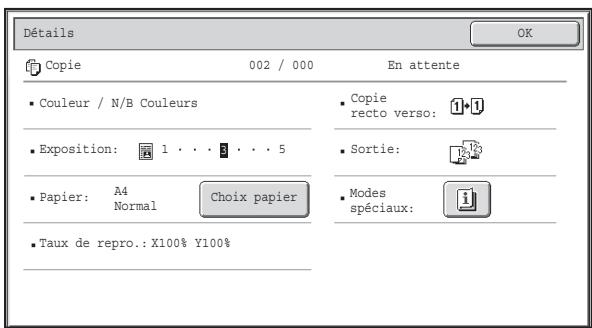 SHARP MX 2614 - Vérification des détails des travaux. - 1