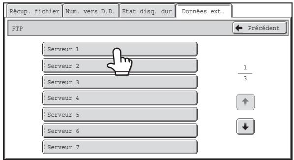 SHARP MX 2614 - Accédez au serveur FTP. - 1