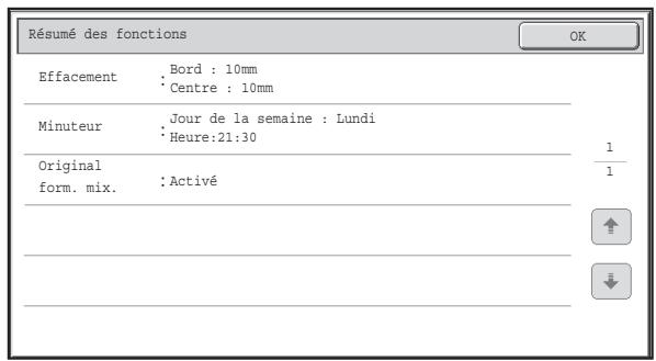 SHARP MX 2614 - Vérification des modes spéciaux sélectionnés - 3