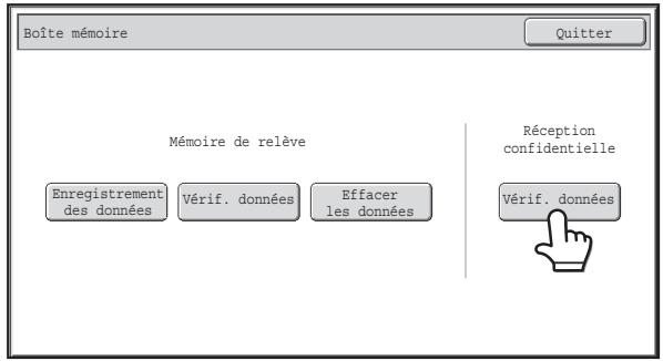 SHARP MX 2614 - Verification des telecopies RECUES en mode reception confidentielle code f - 2