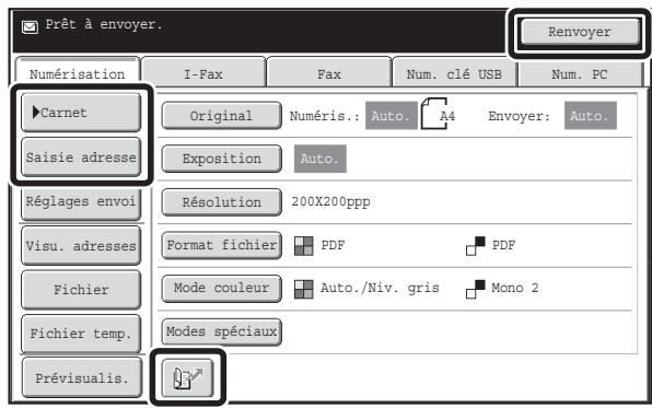 SHARP MX 2614 - Entrez la destination - 1