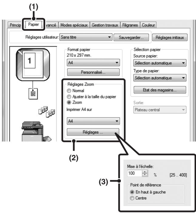 SHARP MX 2614 - Agrandissement/reduction de l'image d'impression (zoom/zoom-xy) - 2