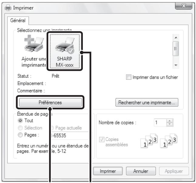 SHARP MX 2614 - Sélectionnez [Imprimer...] dans le menu de WordPad. - 2