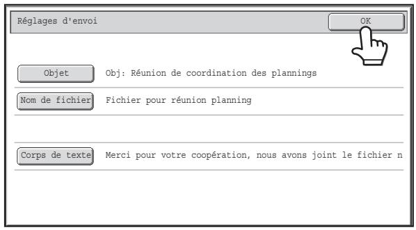 SHARP MX 2614 - Entrez le contenu du message puis appuyez sur la touche [OK]. - 2