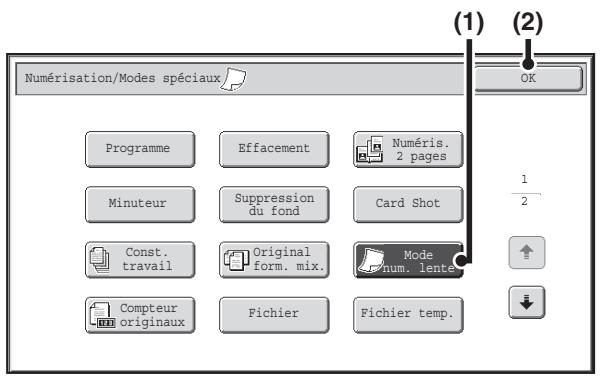 SHARP MX 2614 - Sélectionnez les modes spéciaux. - 1