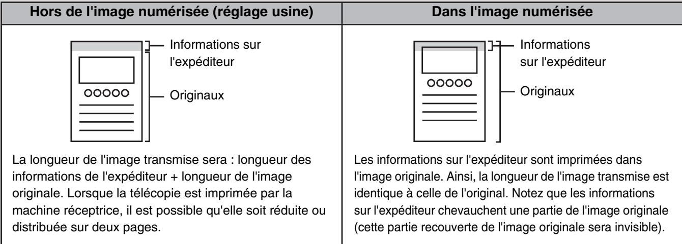 SHARP MX 2614 - Réglages système (administrateur): réglage de la position d'impression de l'en-tête - 1