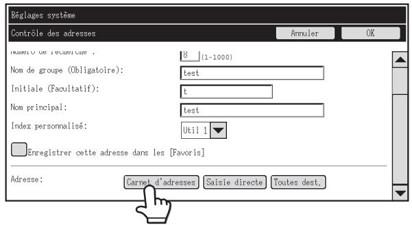 SHARP MX 2614 - Enregistrement de touches de groupe - 6