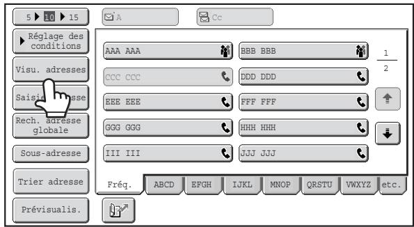 SHARP MX 2614 - Saisissez le numéro de télecopie de destination. - 4