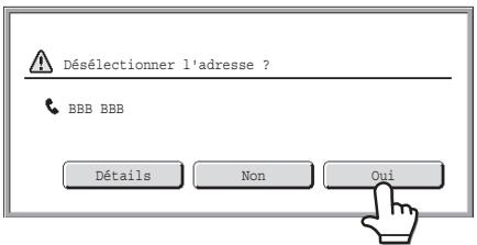 SHARP MX 2614 - Verification et suppression des destinations saisies - 4