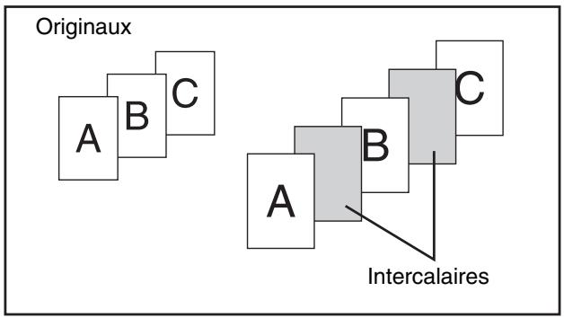 SHARP MX 2614 - UTILISATION D'UN TYPE DE PAPIER DIFFÉRENT POUR LES COUVERTURES (Couvertures/Intercalaires) - 2