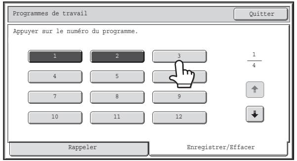 SHARP MX 2614 - Enregistrement (modification/suppression) d'un programme de travail - 3