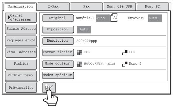 SHARP MX 2614 - Utilisation d'un NUMERO de recherche pour rappeler une destination - 1