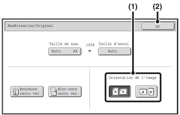 SHARP MX 2614 - Basculez sur le mode numérisation et affichez l'écran des réglages de l'image. - 2