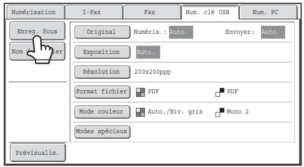 SHARP MX 2614 - Precisez le dossier dans LEQUEL le fichier SERA memorise - 2