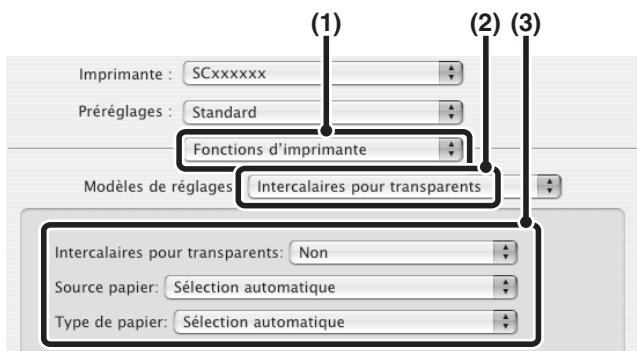 SHARP MX 2614 - Insertion d'intercalaires LORS de l'impression de transpartents (interc. pour transparents) - 2
