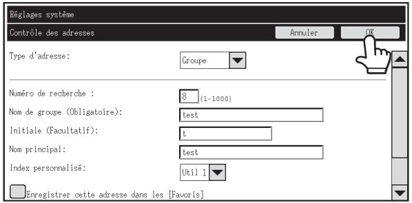 SHARP MX 2614 - Enregistrement de touches de groupe - 9
