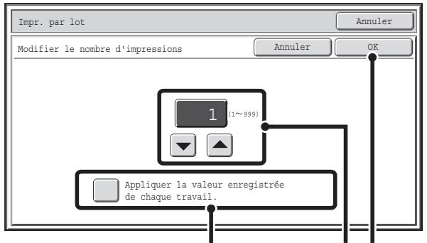 SHARP MX 2614 - Pour définir le nombre de copies, appuyez sur la touche [Chgt nb impr.]. - 1