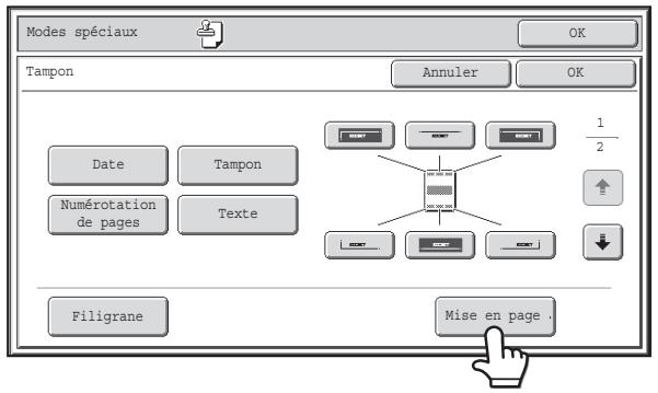 SHARP MX 2614 - Verification de la mise en page du TAMPON (mise en page) - 1