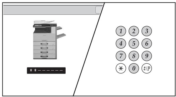 SHARP MX 2614 - Authentication par NUMERO d'utilisateur - 1