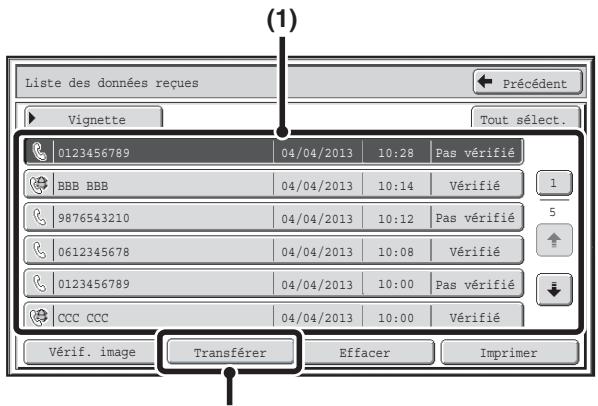 SHARP MX 2614 - Quand une image est reçue, une commande de confirmation s'affiche. Appuyez sur la touche [Oui]. - 1
