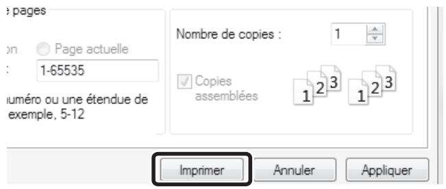 SHARP MX 2614 - Sélectionnez les paramètres d'impression. - 2