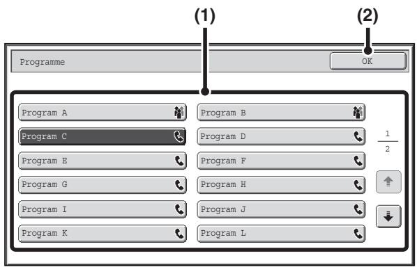 SHARP MX 2614 - Sélectionnez les modes spéciaux. - 1