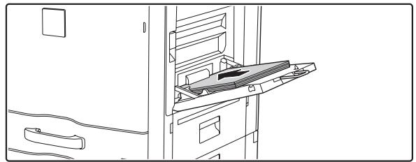 SHARP MX 2614 - Chargement du PAPIER sur le plateau d'alimentation auxiliaire - 5