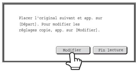 SHARP MX 2614 - Modification des réglages de copie pour chaque jeu d'originaux - 1