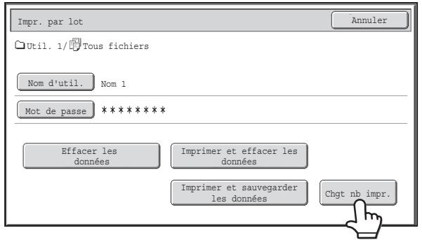 SHARP MX 2614 - Si un mot de passe a été défini, appuyez sur la touche [Mot de passe]. - 1