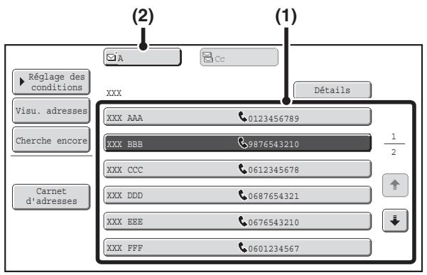 SHARP MX 2614 - Procédure de recherche - 1