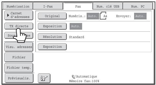 SHARP MX 2614 - Saisissez le numéro de télecopie de destination. - 1