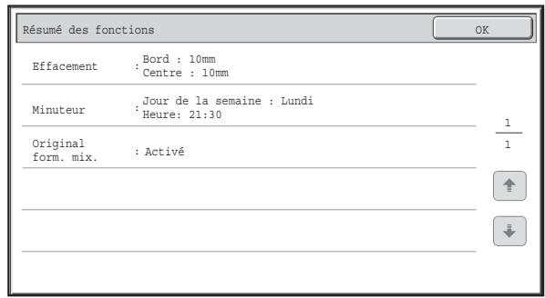 SHARP MX 2614 - Vérification des modes spéciaux sélectionnés - 3