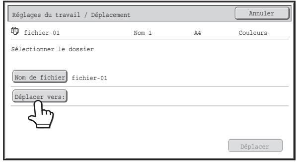 SHARP MX 2614 - Deplacement d'un fichier enregistre - 2