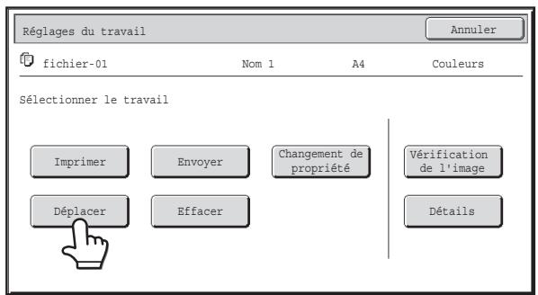 SHARP MX 2614 - Deplacement d'un fichier enregistre - 1
